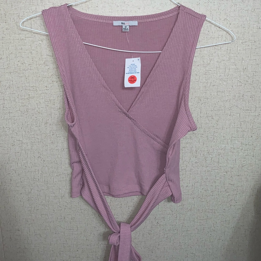 Pink Tank with tie down